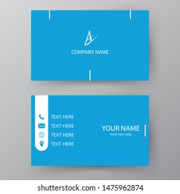 Modern presentation card. Vector business card. Visiting card for business and personal use.  Vector illustration design.