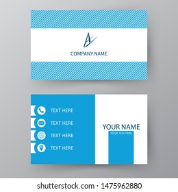 Modern presentation card. Vector business card. Visiting card for business and personal use.  Vector illustration design.