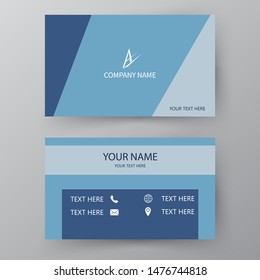 Modern presentation card. Vector business card. Visiting card for business and personal use.  Vector illustration design.