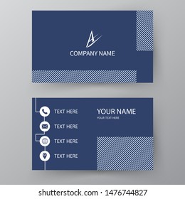 Modern presentation card. Vector business card. Visiting card for business and personal use.  Vector illustration design.