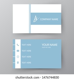 Modern presentation card. Vector business card. Visiting card for business and personal use.  Vector illustration design.