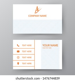 Modern presentation card. Vector business card. Visiting card for business and personal use.  Vector illustration design.