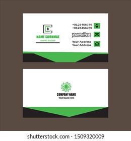 Modern presentation card. Vector business card. Visiting card for business and personal use. Vector illustration design.