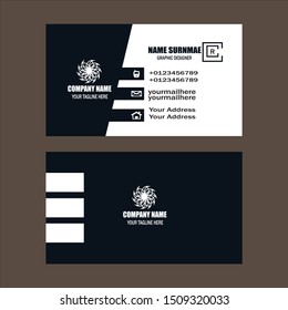 Modern presentation card. Vector business card. Visiting card for business and personal use. Vector illustration design.