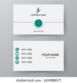 Tarjeta de presentación moderna. Tarjeta de visita de vectores. Tarjeta de visita para uso personal y de negocios.  Diseño de ilustración vectorial.