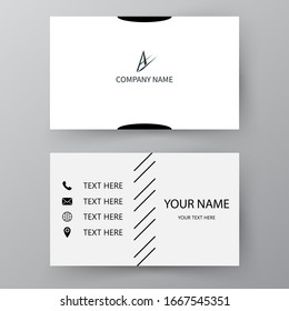 Modern presentation card. Vector business card. Visiting card for business and personal use.  Vector illustration design.
