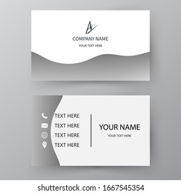 Modern presentation card. Vector business card. Visiting card for business and personal use.  Vector illustration design.