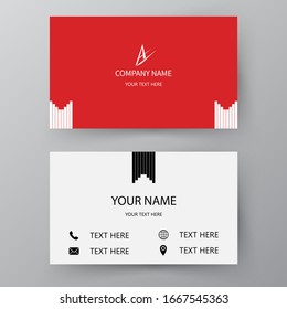 Tarjeta de presentación moderna. Tarjeta de visita de vectores. Tarjeta de visita para uso personal y de negocios.Diseño de ilustración vectorial.