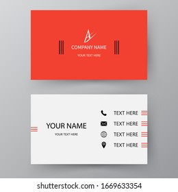 Modern presentation card. Vector business card. Visiting card for business and personal use.  Vector illustration design.