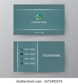 Modern presentation card. Vector business card. Visiting card for business and personal use.  Vector illustration design.