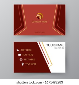 Modern presentation card. Vector business card. Visiting card for business and personal use.  Vector illustration design.