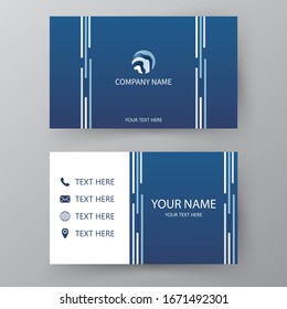 Modern presentation card. Vector business card. Visiting card for business and personal use.  Vector illustration design.