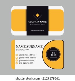 Modern presentation card vector business card template visiting card for business and personal use