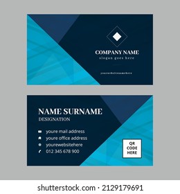 Tarjeta de presentación moderna vectorial plantilla de tarjeta de visita para uso personal y profesional