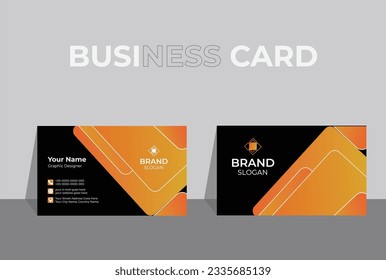 Modern presentation card. Vector business card template. Visiting card for business and personal use. Vector illustration design. Creative and modern business card template