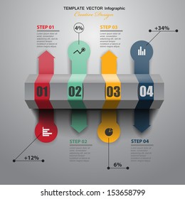 modern presentation of data / business infographics / vector background