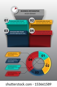 modern presentation of data / business infographics / vector template