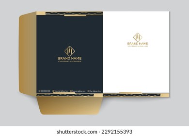 Modern presentation folder design template