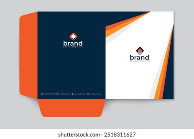 Modern presentation folder design template
