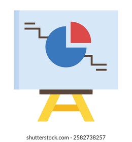 Modern presentation icon representing business meetings, training sessions, and product demonstrations.