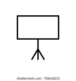 Modern presentation line icon. Premium pictogram isolated on a white background. Vector illustration. Stroke high quality symbol. Presentation icon in modern line style.