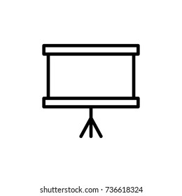 Modern presentation line icon. Premium pictogram isolated on a white background. Vector illustration. Stroke high quality symbol. Presentation icon in modern line style.