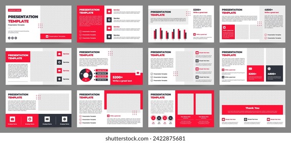 Moderne Präsentationsfolien. Infografik-Elemente-Template für Web, Print, Geschäftsbericht Broschüre, Business-Flyer-Broschüre Marketing und Werbevorlage. Vektorgrafik.