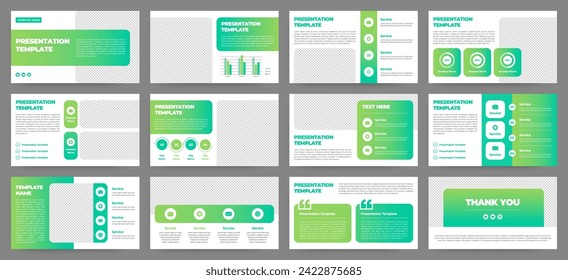 Modern presentation slide templates. Infographic elements template set for web, print, annual report brochure, business flyer leaflet marketing and advertising template. Vector Illustration.