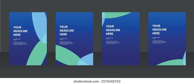 Modern presentation slide templates. Infographic elements template set for web, print, annual report brochure, magazine, business flyer leaflet marketing and advertising template. Vector Illustration.