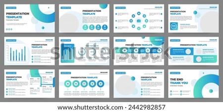 Modern presentation slide templates. Infographic elements template set for web, print, annual report brochure, business flyer leaflet marketing and advertising template. Vector Illustration.