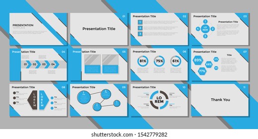 Modern Presentation Template for Business company. Vector Illustration. Editable Text and Color. EPS 10