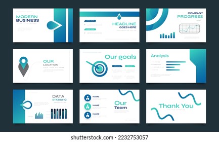 Modern Presentation Template Design with Infographic Elements. Use for Presentation, Branding, Flyer, Leaflet, Marketing, Advertising, Annual Report, Banner, Landing Page, and Website Design