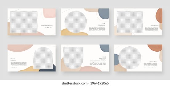 Modern presentation templates. Business presentation template and page layout design. Vector illustration.