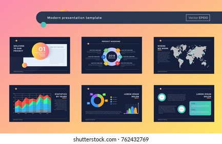 Modern Presentation templates. Easy Use in flyer and leaflet, corporate report, marketing, advertising, presenting, banner. Slideshow, slide for brochure, booklet. Clean and modern style.