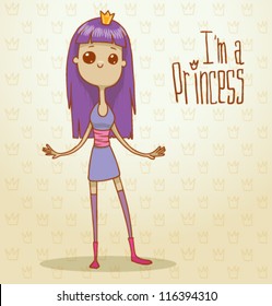Modern princess 05, vector