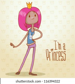 Modern princess 07, vector