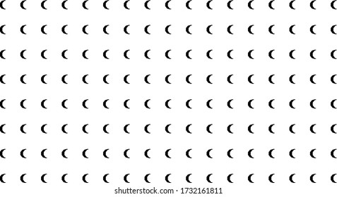 Impresión moderna con lunas Fondo abstracto vectorial Patrón sin fin Estilo escandinavo
