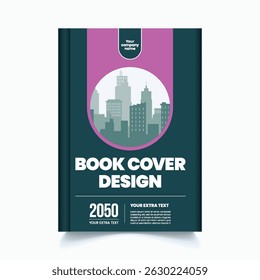 Modern print ready a4 Book cover and business brochure cover or poster vector template, suitable for annual report, magazine, booklet, portfolio, flyer or poster layout design