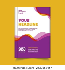 Moderno impresso pronto a4 Capa de livro e capa de brochura de negócios ou modelo de vetor de cartaz, adequado para relatório anual, revista, livreto, portfólio, folheto ou design de layout de cartaz