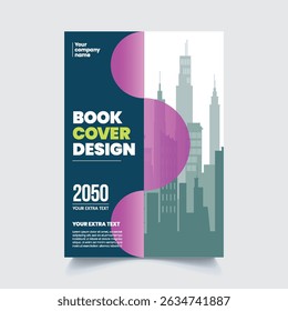 Modern print ready a4 Book cover and business brochure cover or poster vector template, annual report, magazine, booklet, portfolio, flyer layout vector design      