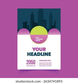 Modern print ready a4 Book cover and business brochure cover or poster vector template, annual report, magazine, booklet, portfolio, flyer layout vector design      