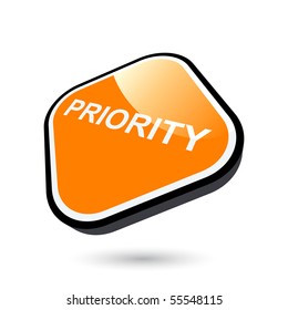 modern priority sign