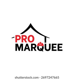 Diseño moderno del logotipo de Pro Marquee