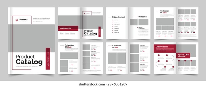 Modern Product Catalog, Brochure Design, Catalogue Template, Company Catalog, Beauty Product Catalogue,