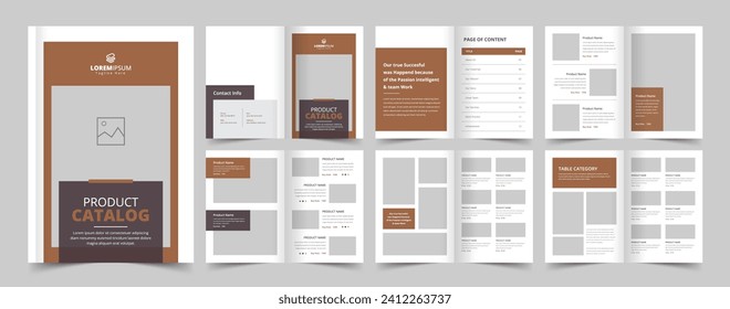 Modern Product Catalog, Brochure Design, Catalogue Template, Company Catalog, Beauty Product Catalogue