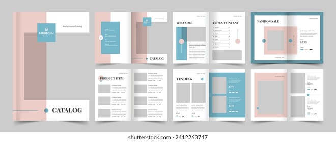 Modern Product Catalog, Brochure Design, Catalogue Template, Company Catalog, Beauty Product Catalogue