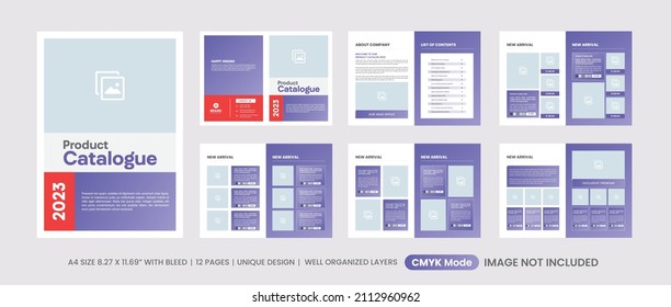 Modern Product Catalog Design Template, Company Product Catalogue Design Template, Minimalist Product Brochure Template Design, Company Product Catalog Design Template Layout.