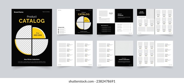 Modern product catalog design or winter product catalog or fashion catalog design template