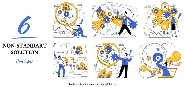 Modern product vector illustration. The innovative dance trends and creativeness defines allure modern products The concept modern products thrives on uniqueness individuality Originality is crown