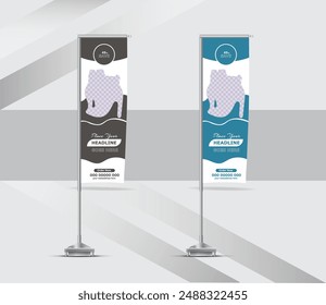 modern products sale feather flag design template